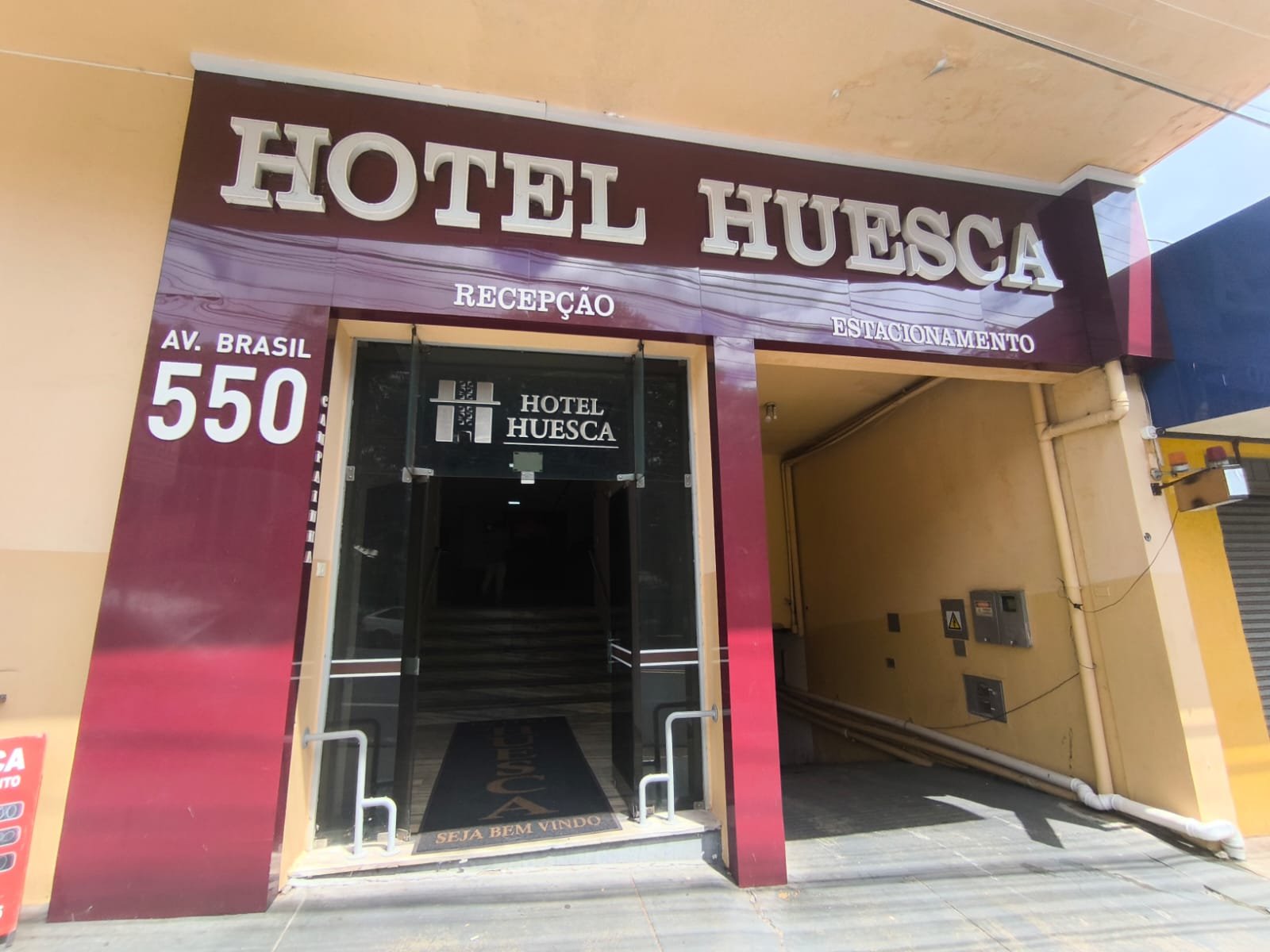 Fachada do Huesca Palace Hotel