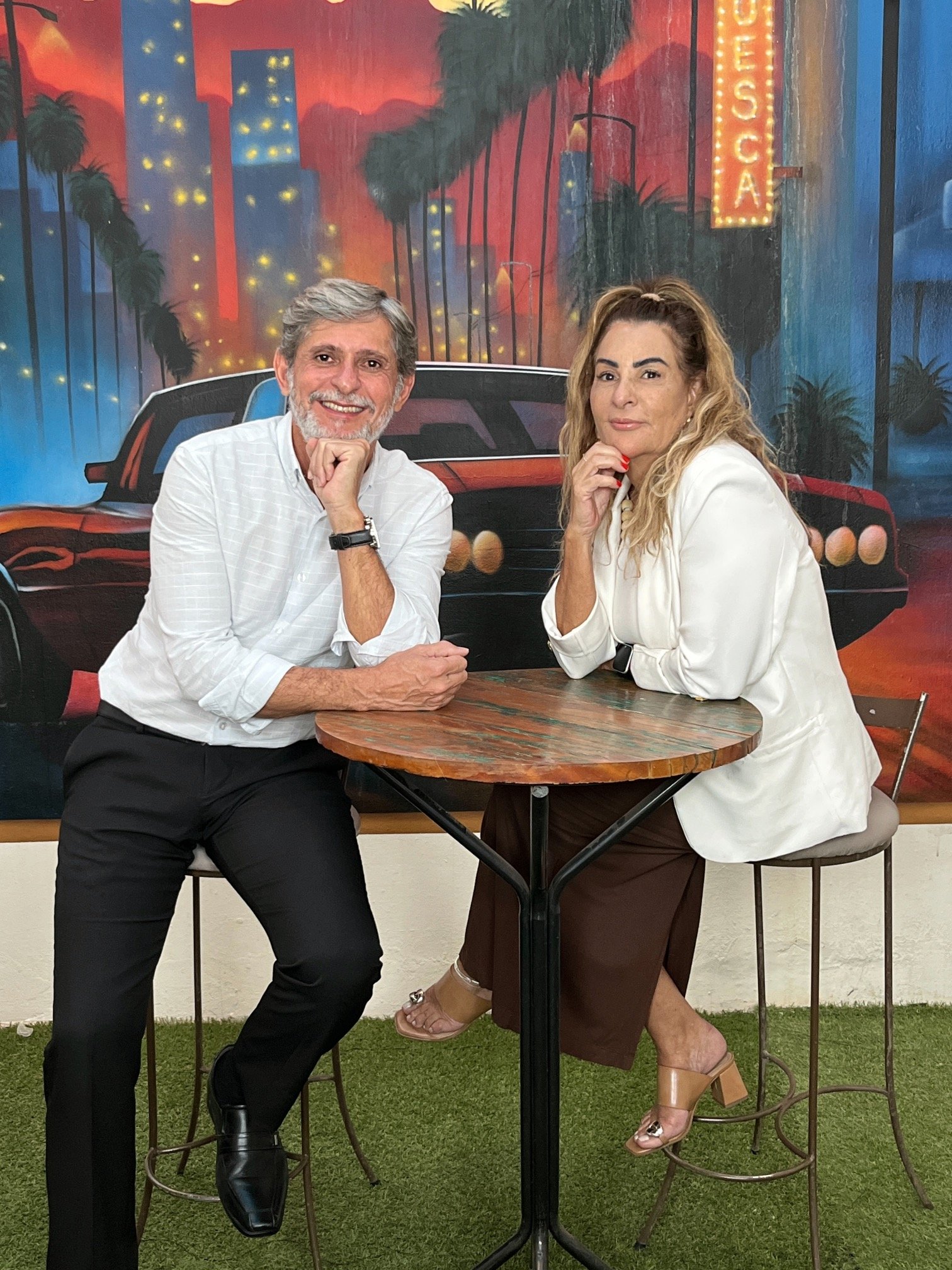 Dorival Neves de Almeida e Silvana Melo Vicente, do Huesca Palace Hotel